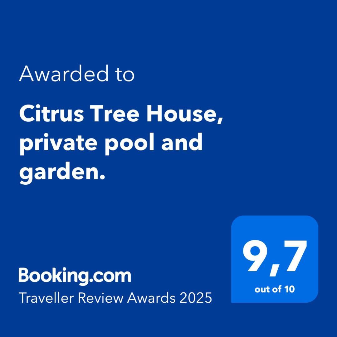 Citrus Tree House, Private Pool And Garden. Villa Angeja ภายนอก รูปภาพ